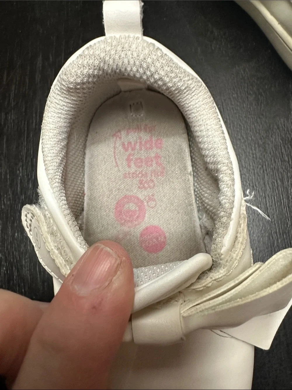 Stride Rite White Bow Slip-On Baby Shoes
